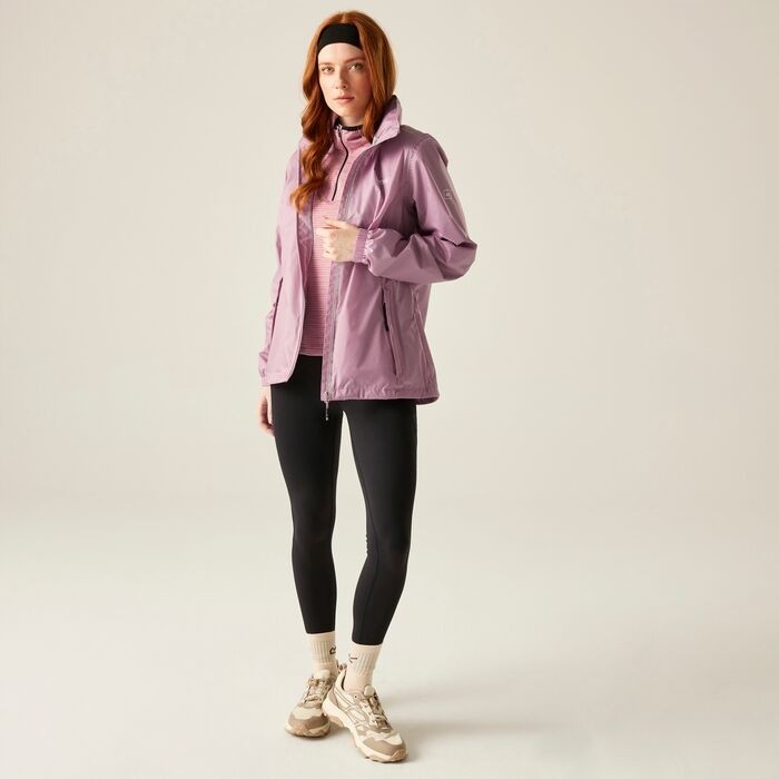 Damska kurtka przeciwdeszczowa z kapturem Regatta RWW304 5C2  j,róż