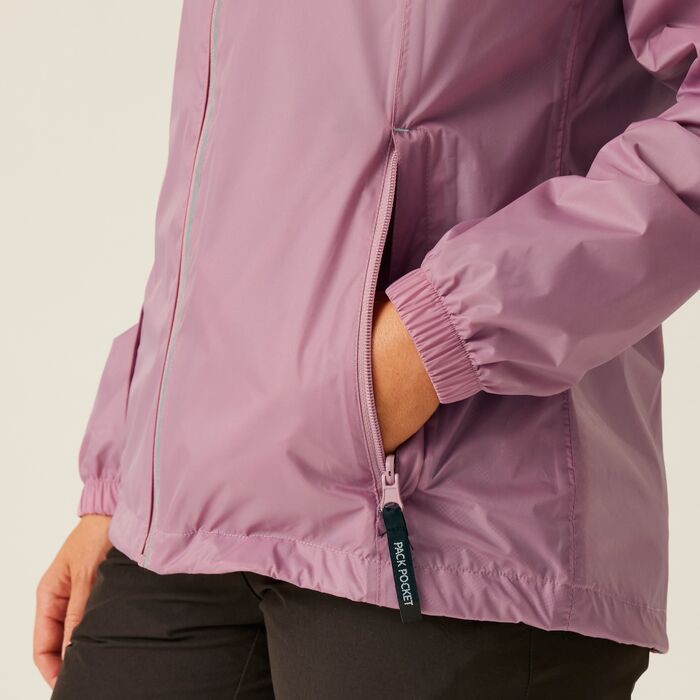 Damska kurtka przeciwdeszczowa z kapturem Regatta RWW304 5C2  j,róż