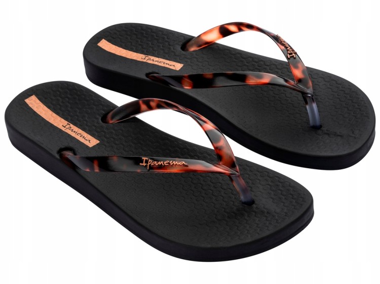 Damskie klapki japonki Ipanema Anat connect II fem 83648-AR100 czarny