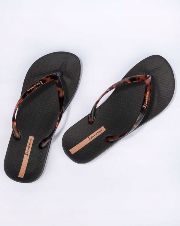 Damskie klapki japonki Ipanema Anat connect II fem 83648-AR100 czarny