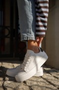 Damskie buty Big Star TT274928 biały