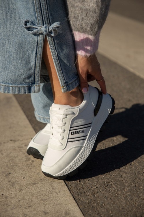Damskie buty Big Star TT274882 biały