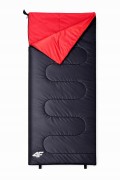 Śpiwór turystyczny kołdra 4F SLBU009 75x190 cm czarny/czerwony
