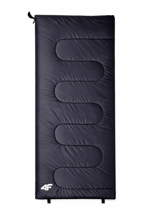 Śpiwór turystyczny kołdra 4F SLBU009 75x190 cm czarny/czerwony