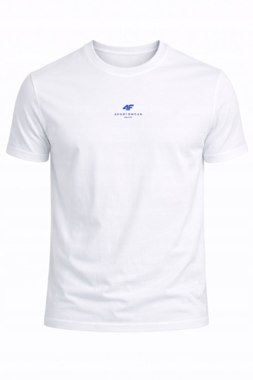 Męska koszulka 4F T-shirt TSHM3987 10S  biały
