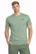 Męska koszulka 4F T-shirt bawełniany TSHM3986 43S j.zielony