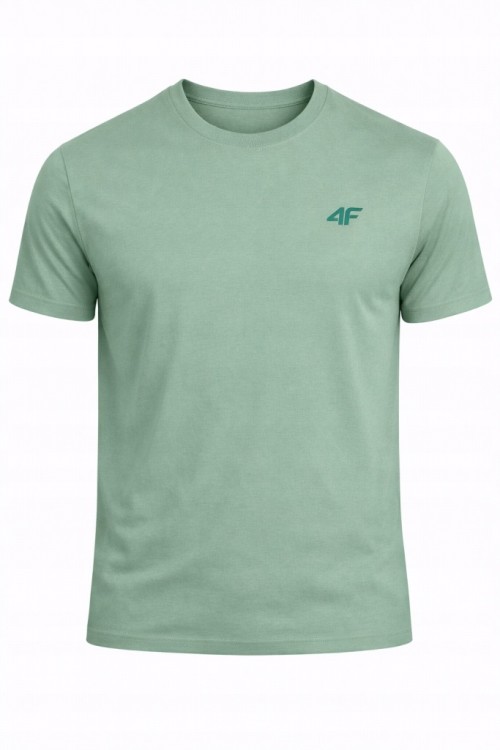 Męska koszulka 4F T-shirt bawełniany TSHM3986 43S j.zielony