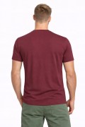 Męska koszulka 4F T-shirt bawełniany TSHM3986 60S bordowy