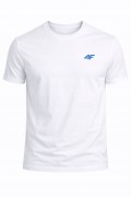 Męska koszulka 4F T-shirt bawełniany TSHM3986 10S biały