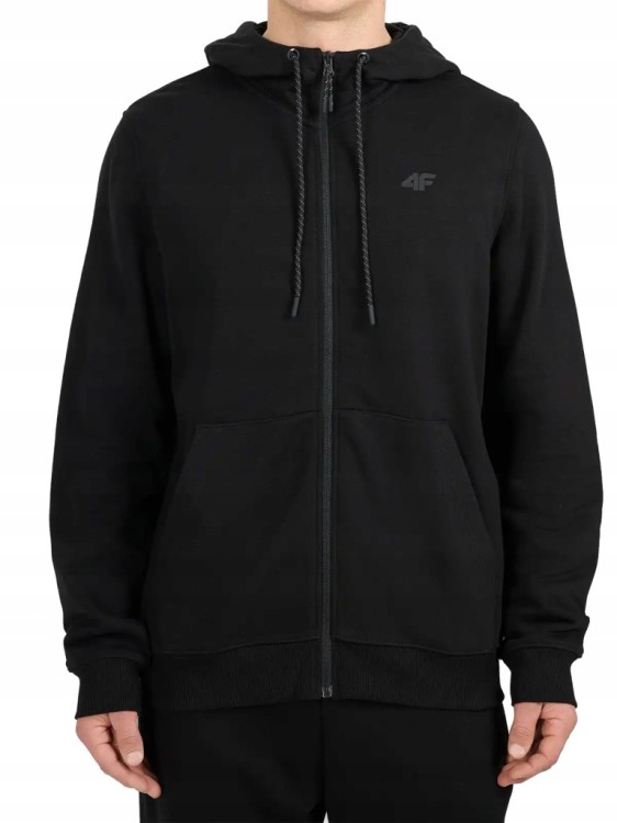 Męska bluza z kapturem 4F SWSM2550 20S czarny