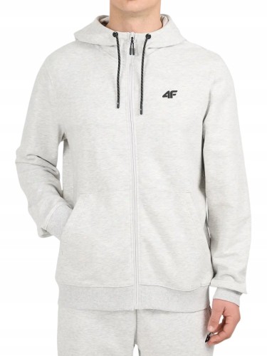 Męski dres sportowy 4F SWSM2550+TRM1673 27M j.szary