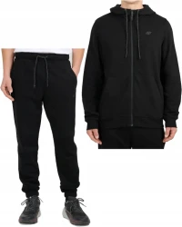 Męski dres sportowy 4F SWSM2550+TRM1673 20S czarny