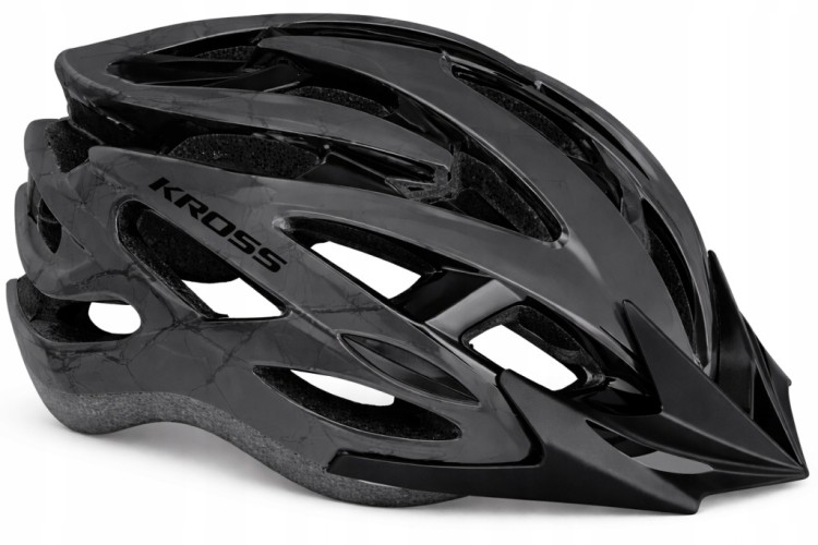 Kask rowerowy Kross Laki 0008LBK czarny/szary