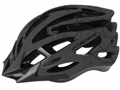 Kask rowerowy Kross Laki 0008LBK czarny/szary