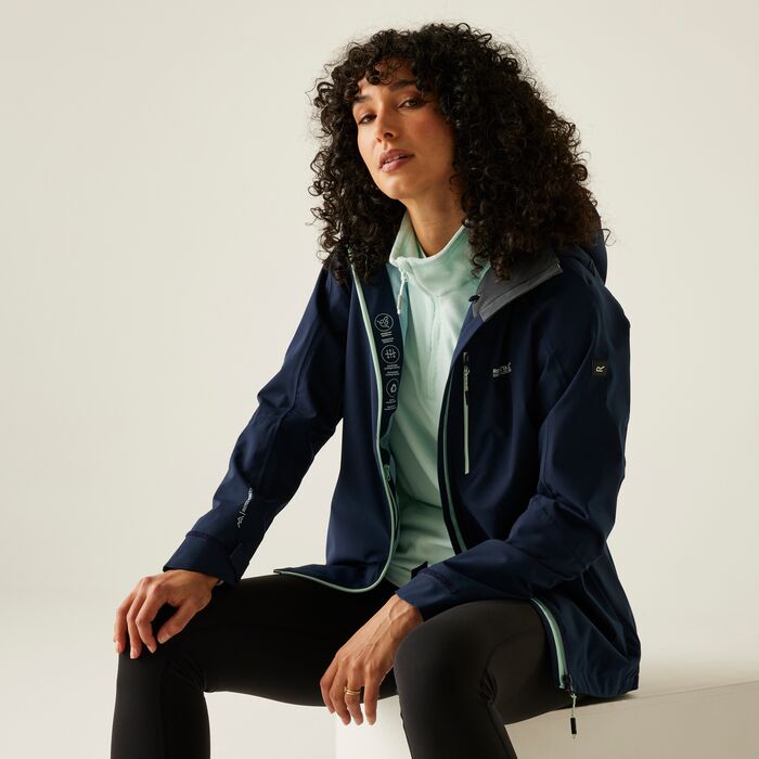 Damska kurtka przeciwdeszczowa Regatta RWW455 74T granatowy