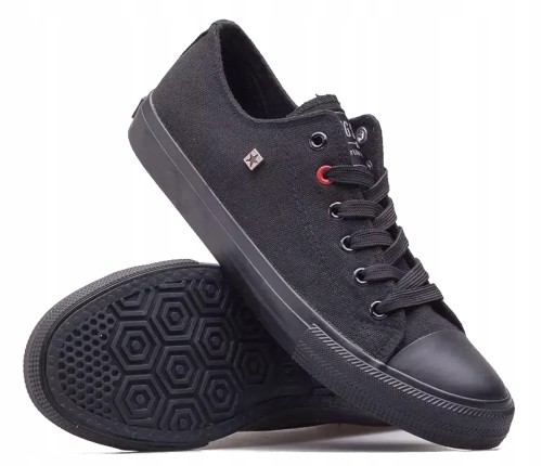 Męskie trampki Big Star tenisówki T174110 906 czarny