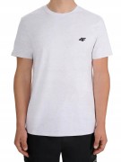 Męska koszulka zestaw 3 sztuk 4F T-shirt 3-pak TSHM3341 020S+62S+27M czarny/czerwony/j.szary