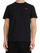 Męska koszulka zestaw 3 sztuk 4F T-shirt 3-pak TSHM3341 020S+62S+27M czarny/czerwony/j.szary
