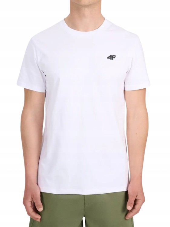 Męska koszulka zestaw 3 sztuk 4F T-shirt 3-pak TSHM3341 31S+33S+10S granatowy/niebieski/biały