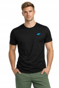 Męska koszulka zestaw 3 sztuk 4F T-shirt 3-pak TSHM3986 20S+10S+60S czarny/biały/bordowy