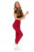 Damskie legginsy prążkowane Moraj RDL1000-020 czerwony