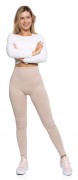 Damskie legginsy prążkowane Moraj RDL1000-020 beżowy