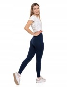 Damskie legginsy prążkowane Moraj RDL1000-020 granatowy