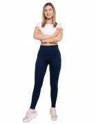 Damskie legginsy prążkowane Moraj RDL1000-020 granatowy