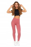 Damskie legginsy prążkowane Moraj RDL1000-020 różowy