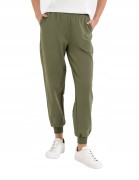 Damskie spodnie dresowe Moraj OSD2500-008 khaki