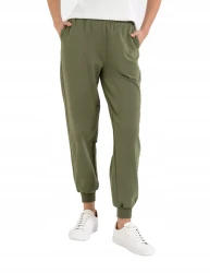 Damskie spodnie dresowe Moraj OSD2500-008 khaki