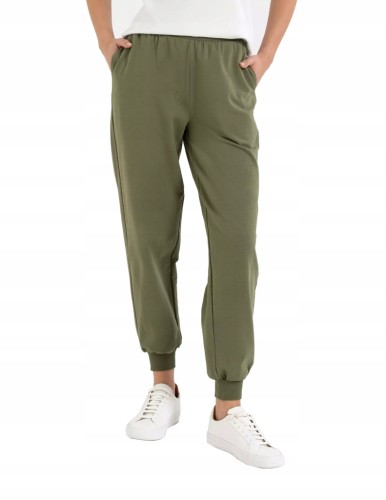 Damskie spodnie dresowe Moraj OSD2500-008 khaki