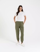 Damskie spodnie dresowe Moraj OSD2500-008 khaki