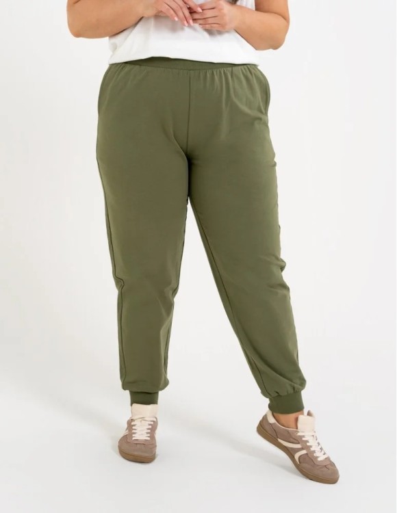 Damskie spodnie dresowe Moraj OSD2500-008 khaki