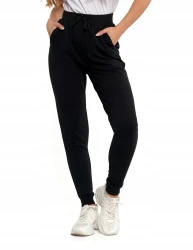 Damskie spodnie dresowe Moraj OSD2500-008 czarny