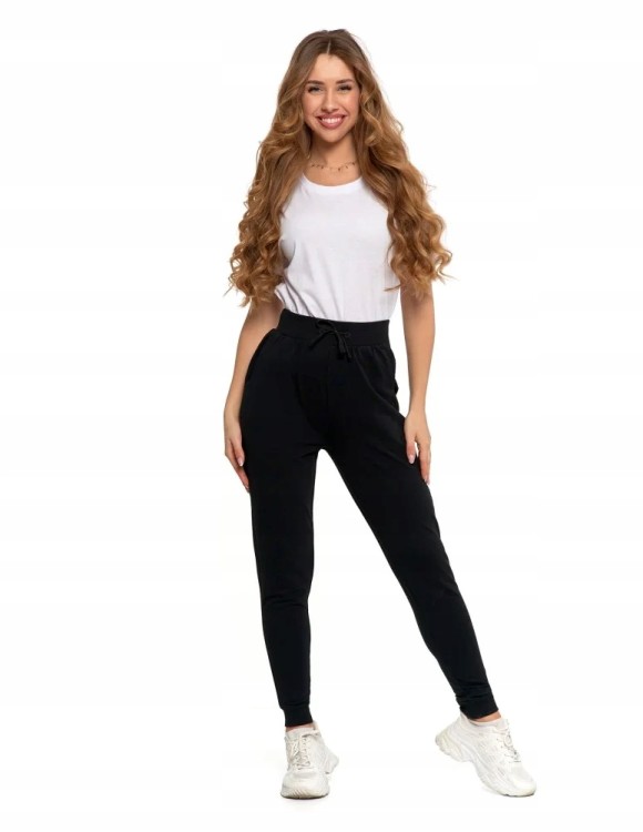 Damskie spodnie dresowe Moraj OSD2500-008 czarny