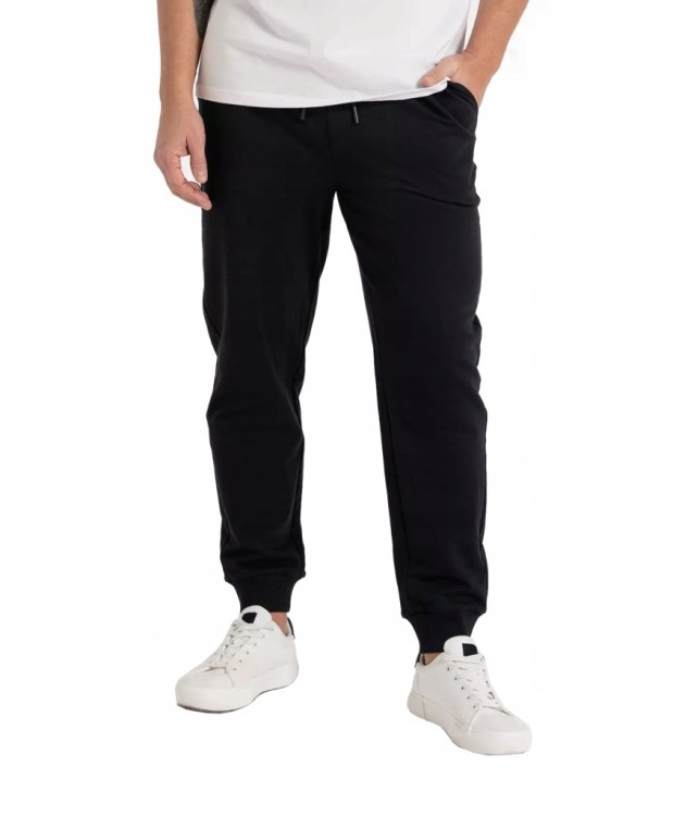 Męski dres sportowy Moraj OBM4400-001+OSM3400-001 czarny