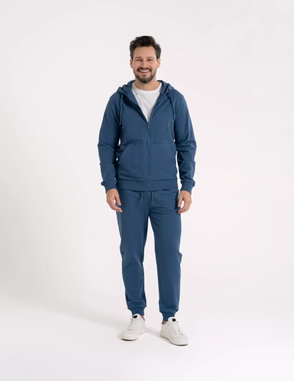 Męski dres sportowy Moraj OBM4400-001+OSM3400-001 niebieski