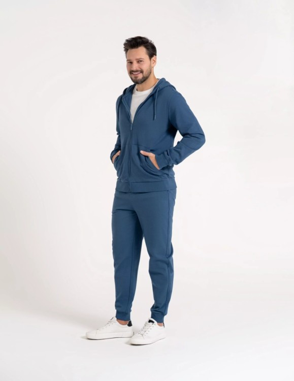Męski dres sportowy Moraj OBM4400-001+OSM3400-001 niebieski