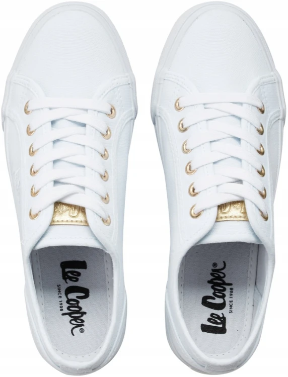 Damskie buty Lee Cooper trampki LCW-26-02-4056L biały