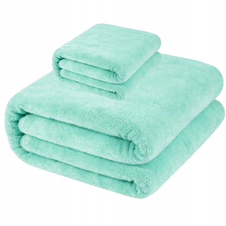 Zestaw 2 ręczników z mikrofibry Moraj 2-pak MRB1100-001+MRB550-001 zielony