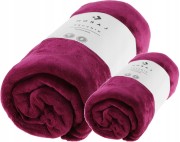 Zestaw 2 ręczników z mikrofibry Moraj 2-pak MRB1100-001+MRB550-001 bordowy