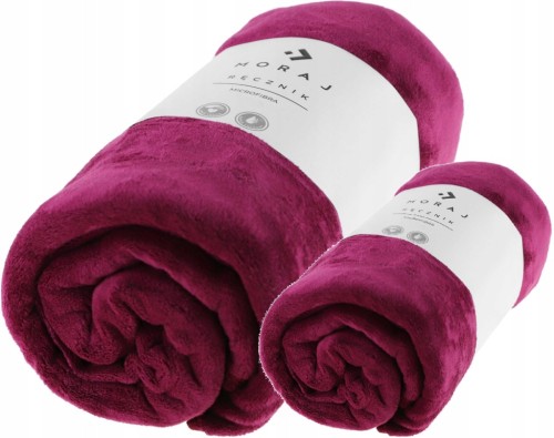Zestaw 2 ręczników z mikrofibry Moraj 2-pak MRB1100-001+MRB550-001 bordowy