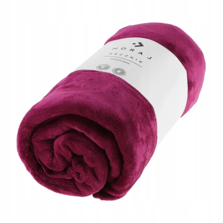 Zestaw 2 ręczników z mikrofibry Moraj 2-pak MRB1100-001+MRB550-001 bordowy