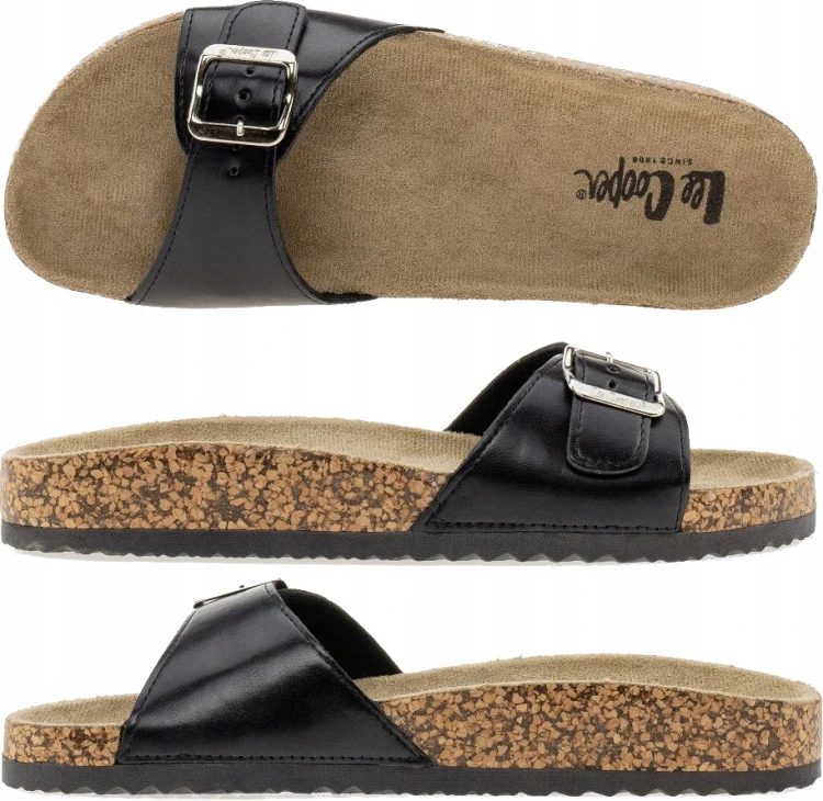 Damskie klapki Lee Cooper LCW-23-35-1878 czarny