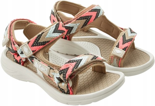 Damskie sandały Lee Cooper LCW-26-34-4429L beżowy/koralowy