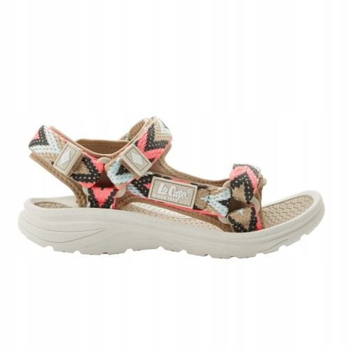Damskie sandały Lee Cooper LCW-26-34-4429L beżowy/koralowy
