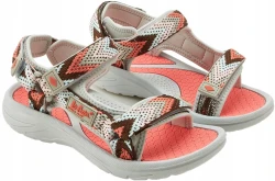 Damskie sandały Lee Cooper LCW-26-34-4428L szary/koralowy