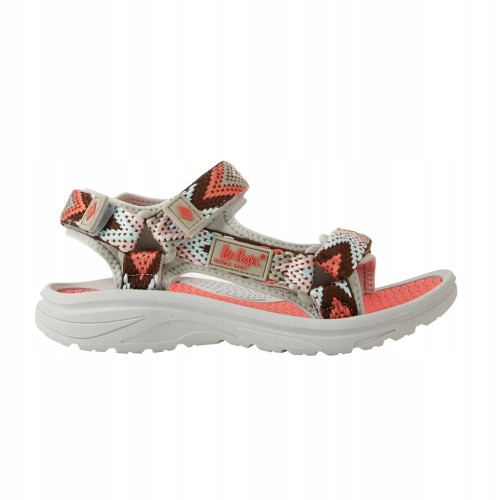 Damskie sandały Lee Cooper LCW-26-34-4428L szary/koralowy