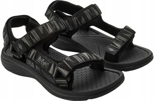 Męskie sandały Lee Cooper LCW-26-34-4424M czarny/szary